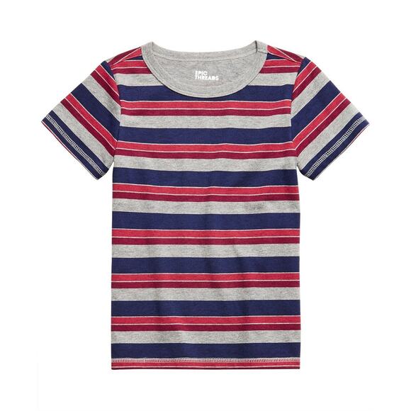 Epic Threads boys multi color striped short sleeve t-shirt 2T - Picture 1 of 1